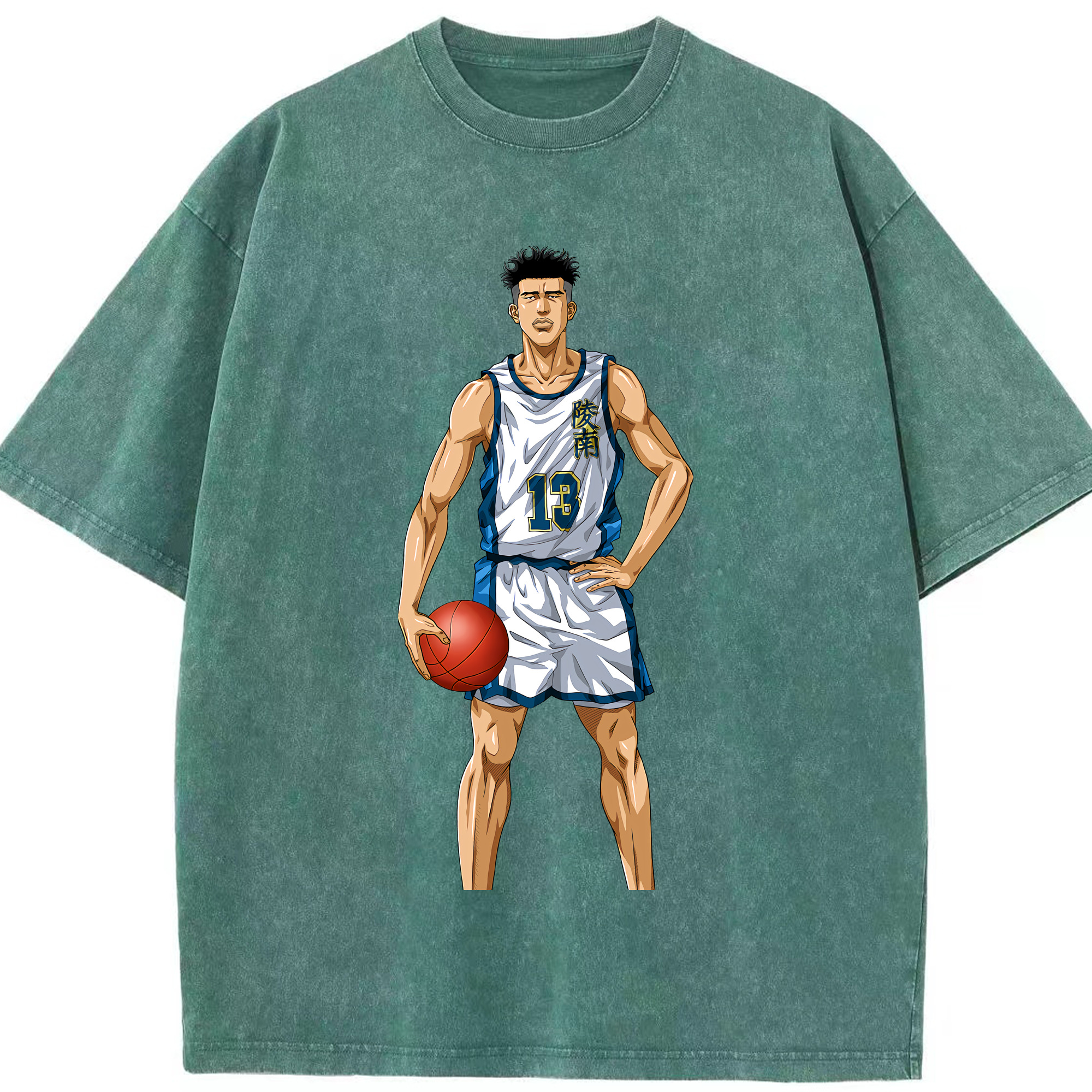 （画像用） SLAM DUNK／スラムダンク 綿100% ヴィンテージ風 半袖Tシャツ（フロントプリント）